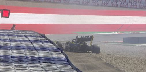 Daniel Ricciardo incidente FP2 Austria