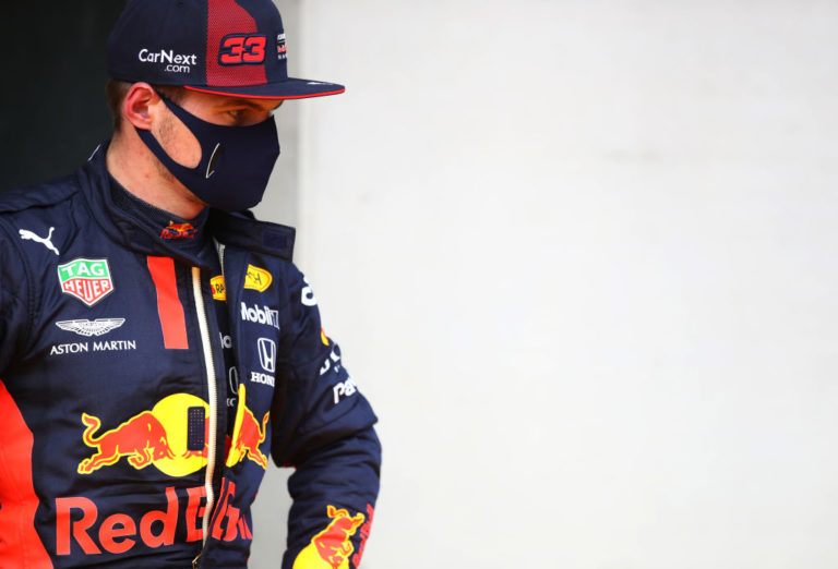 Max Verstappen mascherina