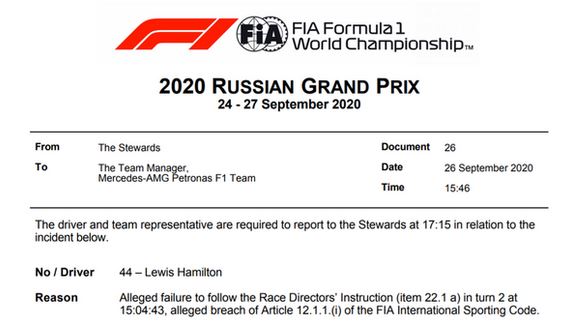 Hamilton investigazione Sochi