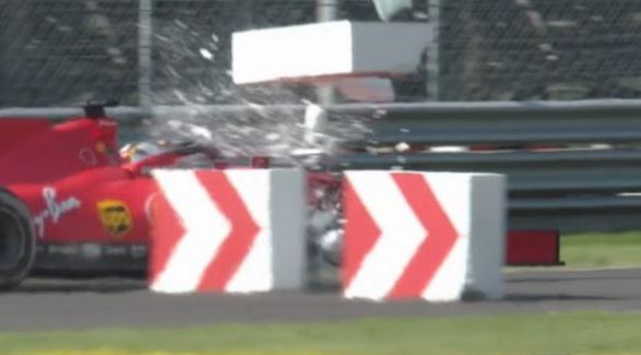 Sebastian Vettel problema freni Monza