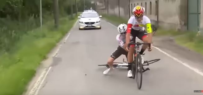 incidente ciclismo