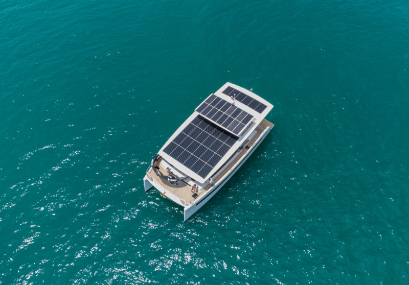 pr4 silent 60 solar electric catamaran