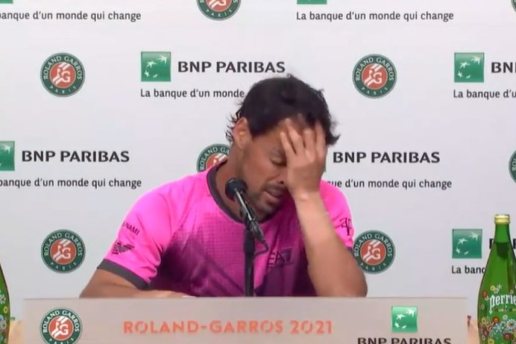 Fognini in conferenza stampa