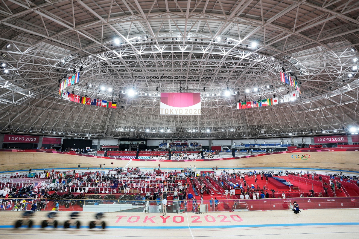 Velodromo ciclismo su pista tokyo