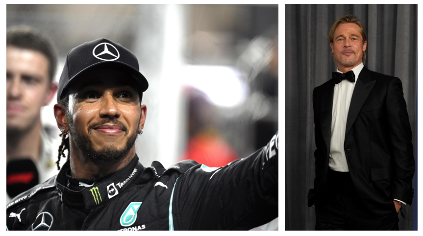 lewis hamilton brad pitt