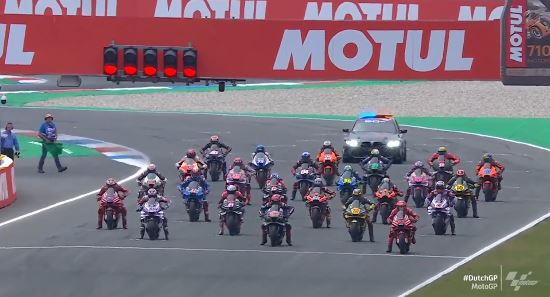 partenza gp olanda motogp