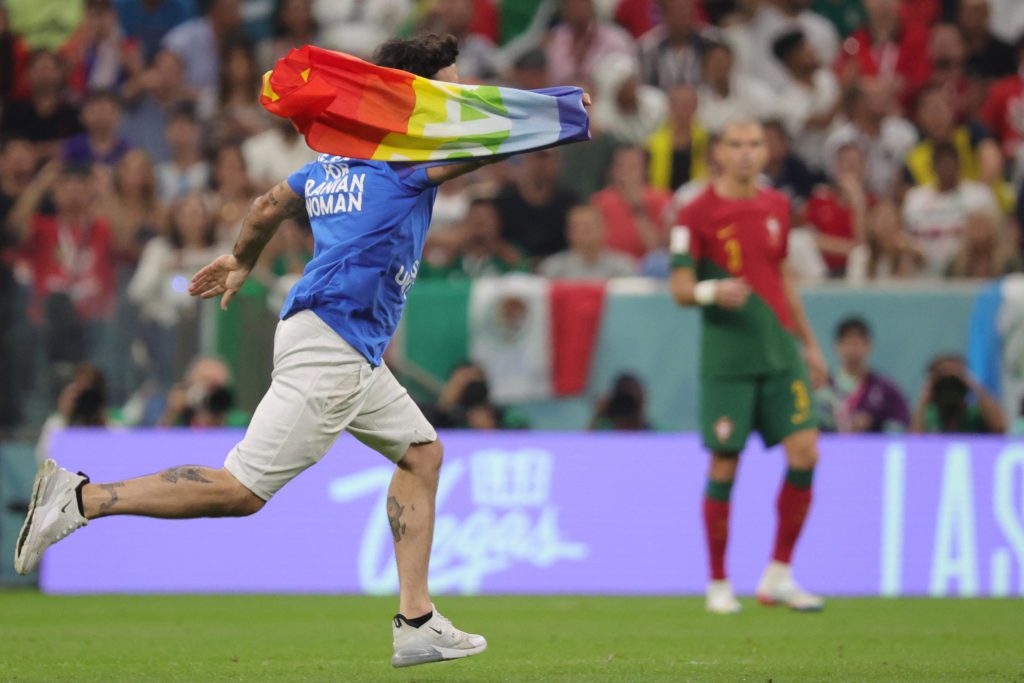 Mario Ferri invasione di campo Portogallo Uruguay Mondiali Qatar