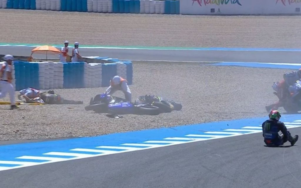 incidente motogp sprint race