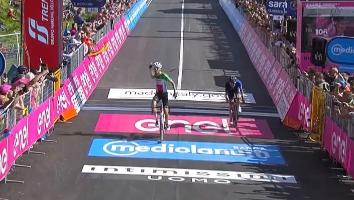 Filippo Zana vittoria 18ª tappa del Giro d'Italia