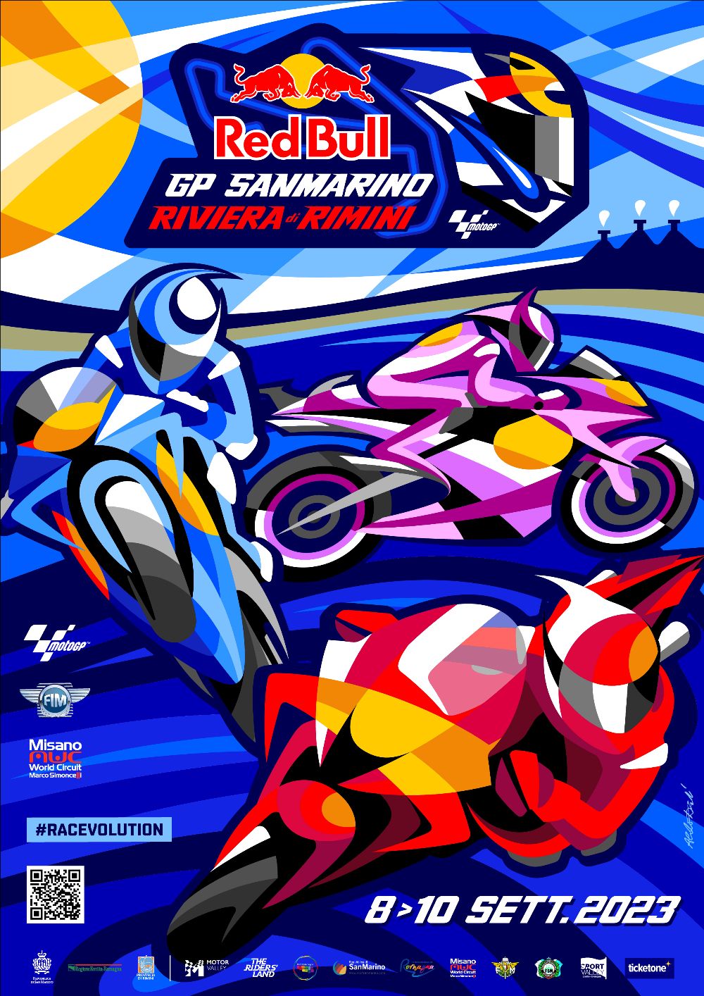 Poster Gp San Marino e Riviera di Rimini 2023