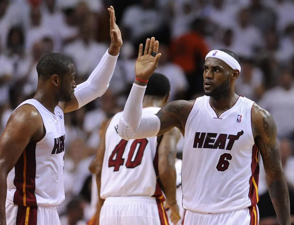 LeBron James e Dwyane Wade Miami Heat