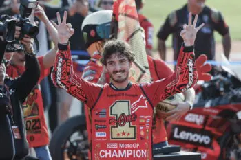 Pecco Bagnaia campione del mondo di MotoGP