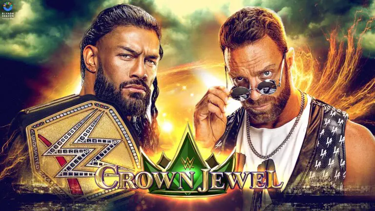 WWE Crown Jewel 2023 match card Roman Reigns vs LA Knight