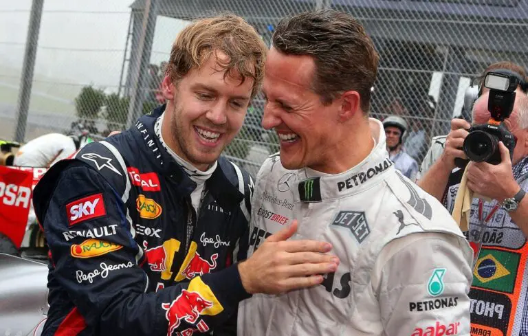 Sebastian Vettel e Michael Schumacher