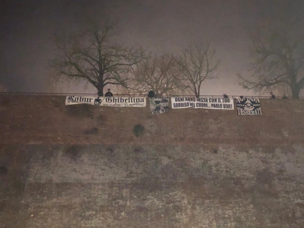 L'omaggio dei tifosi bianconeri a Paolo Castellarin Siena Club