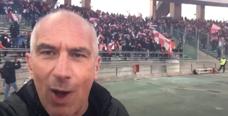 Latina-Bari 0-1, è serie B. Il commento di Enzo Tamborra sotto la Nord – VIDEO