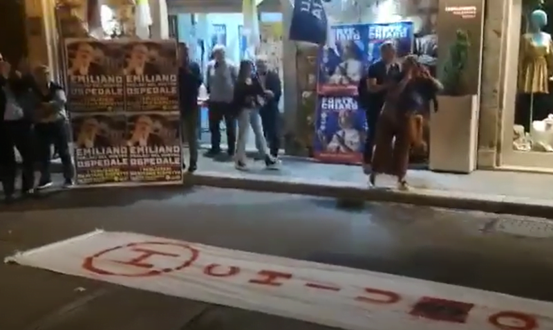“Buffone vattene”, Emiliano contestato a Terlizzi sull’ospedale “Sarcone”: bagarre col sindaco Gemmato