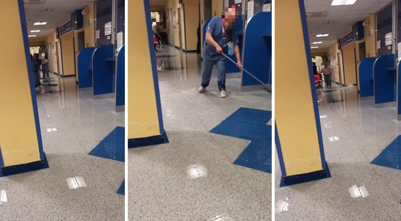 Piove nell’ospedale, allagato il Fallacara di Triggiano: infermieri corrono ai ripari con scope e secchi