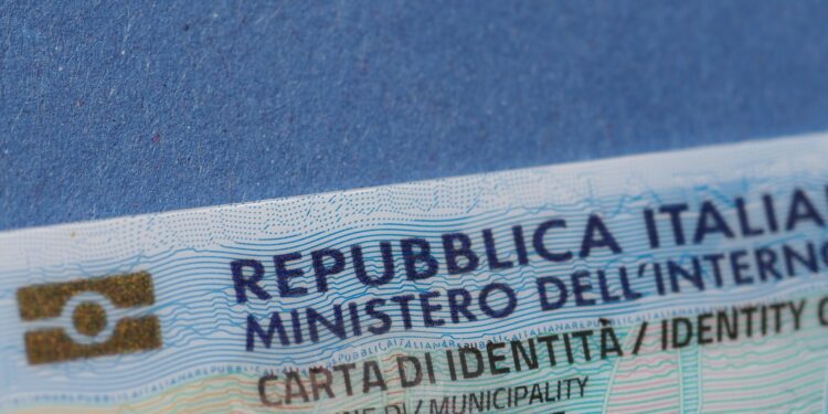 Italian Identity Card In Rome