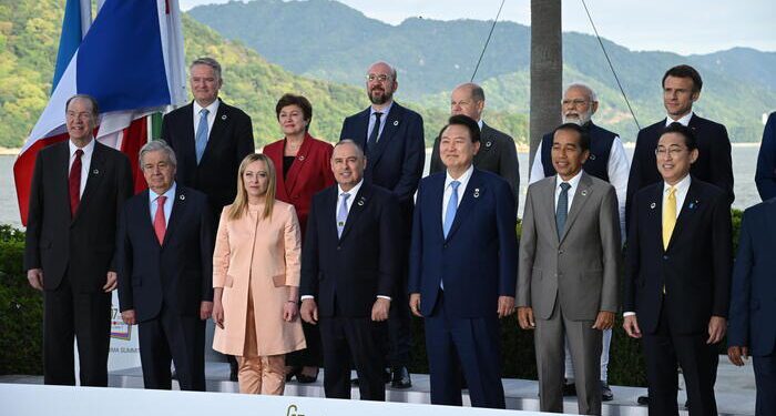 G7 Hiroshima Summit G7 And Outreach Family Photos