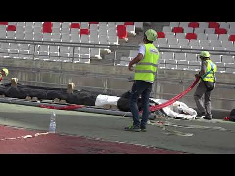 Bari, Stadio San Nicola: Installato Il Primo Dei 26 Petali Di Copertura. “per Italia Malta Sarà Tutto Pronto”