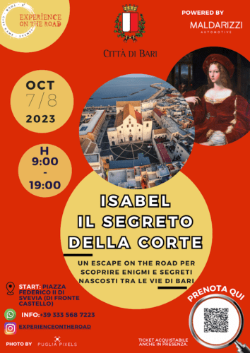 06 10 23 X Scape Experience On The Road Due Giorni Di Intrattenimento In Piazza Con La Caccia Al Tesoro Tra Le Strade Di Bari Locandina