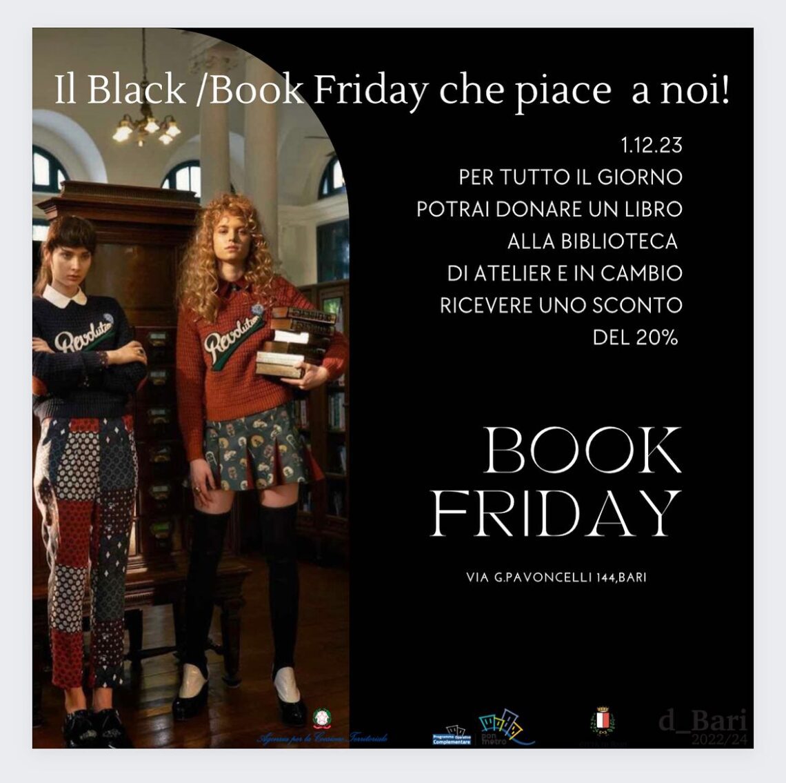 Black Friday, a Bari c'è chi dice no. La scelta di Atelier 27