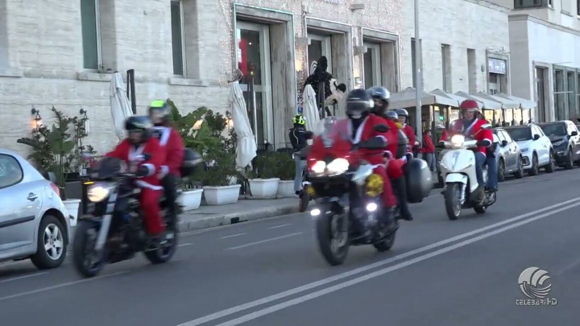 ‘babbo Natale In Moto’, Ecco La Sfilata Per Le Strade Di Bari: Centinaia Di Bikers Colorano La Città – Video
