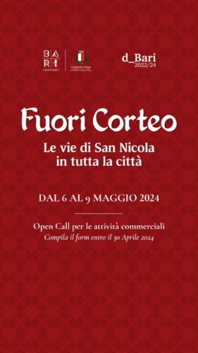 24 04 24 Fuori Corteo Le Vie Di San Nicola In Tutta La Città Al Via La Call Rivolta A Commercianti E Associazioni Copertina Form