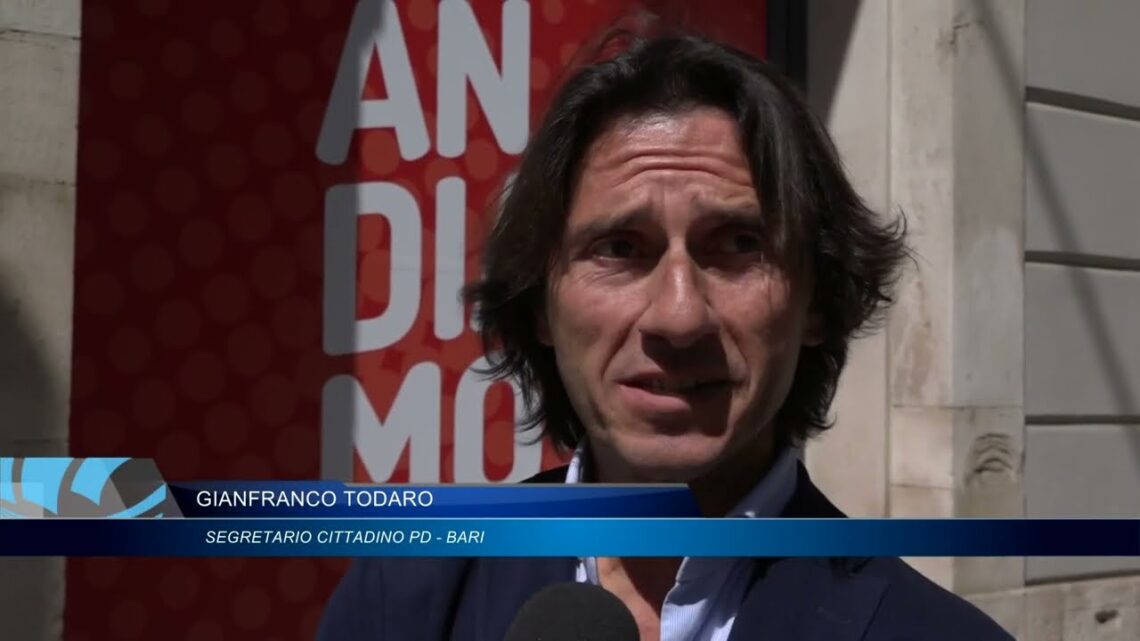 Amministrative Bari, Todaro (pd): “se Arriva Il Terzo Messia Lo Accogliamo A Braccia Aperte”