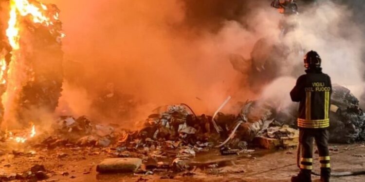 Incendio Rifiuti