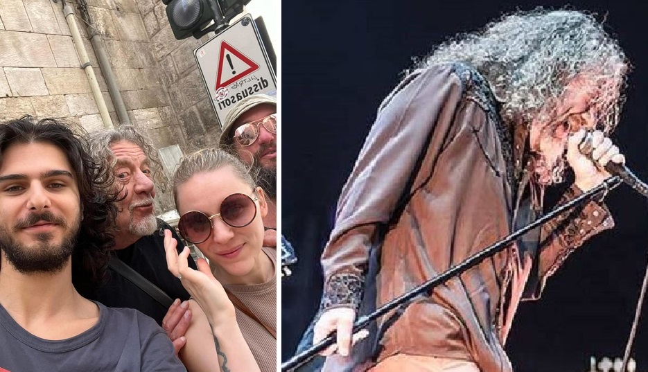 Robert Plant in giro a Bari vecchia prima del concerto al Petruzzelli